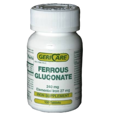 Ferrous Gluconate Iron Supplement Tablets