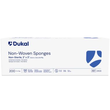 Dukal Non-Woven Sponges, Non-Sterile, 4-Ply