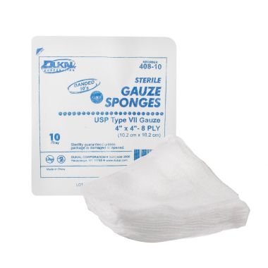 Dukal Premium Care USP Type VII Gauze Sponges in Tray, Sterile