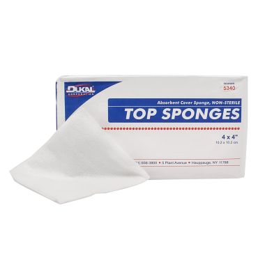 Dukal Top Sponges, 4" x 4"