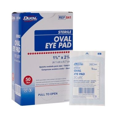 Dukal Oval Eye Pad, Sterile