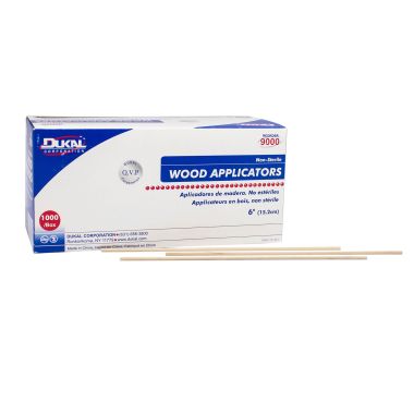 Dukal Wood Applicators, Non-Sterile, 6"