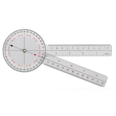 Jamar Economy Plastic Goniometer, 8 Inch (Transparent)