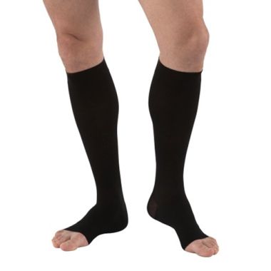 Jobst Men's Knee High Compression Socks OPEN TOE 30-40 mmHg