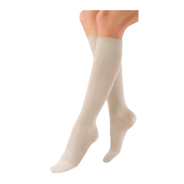 Jobst soSoft Women's Brocade Pattern Knee High Compression Socks CLOSED TOE 8-15 mmHg