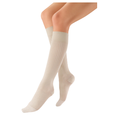 Jobst soSoft Women's Brocade Pattern Knee High Compression Socks CLOSED TOE 15-20 mmHg