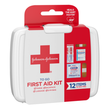 Johnson & Johnson First Aid To Go! Portable Mini Travel Kit