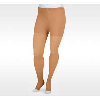 Juzo Basic 4410AT Open Toe 15-20 mmHg Compression Pantyhose, Beige