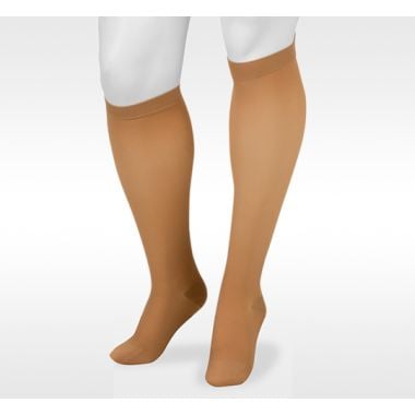 Juzo Basic 4411AD Closed Toe 20-30 mmHg Knee High Compression Socks, Beige