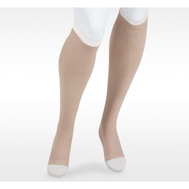 Juzo Ulcer Pro 30-40 mmHg Compression Stockings, Closed Toe, Beige