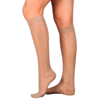 Juzo Naturally Sheer Knee High Compression Socks CLOSED TOE 20-30 mmHg