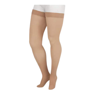 Juzo Soft 2002 Thigh High Compression Stockings, Beaded Silicone Top Band 30-40 mmHg