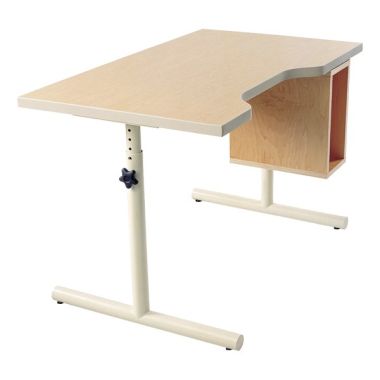 Adjustable ADA Desk with Storage - 40 x 24 Inches
