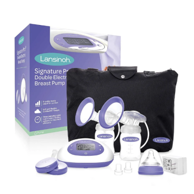 Lansinoh Signature Pro Double Electric Breast Pump With Tote Bag