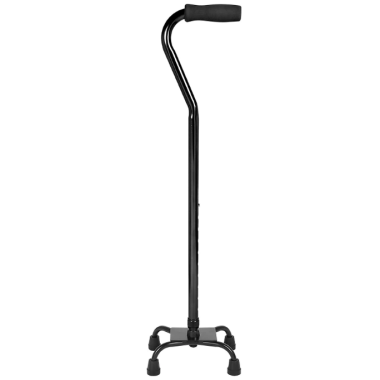 Lumex Bariatric Quad Cane, Silver Vein