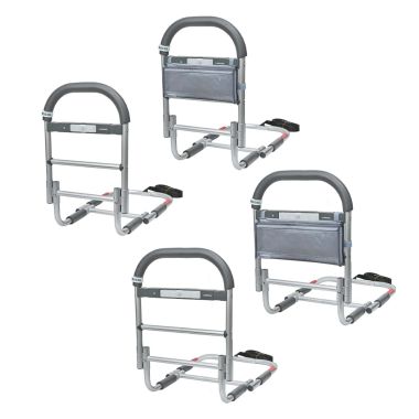 Lunderg Bed Rails for Elderly Adults Safety w/ Led Light & Storage Bag