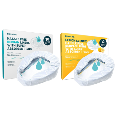 Lunderg Bedpan Liners with Super Absorbent Pads