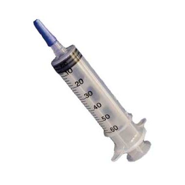 Mckesson 60 cc Piston Irrigation Syringe Flat top with Catheter Tip