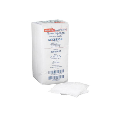 Medi-Pak 3 x 3 Inch Gauze Sponges 8 Ply - 33082000