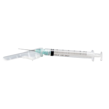 1 mL McKesson Prevent Syringe with Hinged Safety Needle