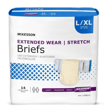 McKesson Extended Wear Briefs - Heavy Absorbency