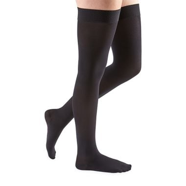 Mediven Comfort Thigh High 20-30 mmHg Closed Toe, Lace Silicone Top Band