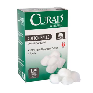 Medline CURAD Sterile Cotton Balls
