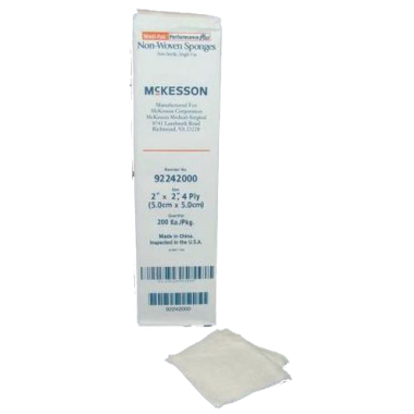 Medi-Pak 2 x 2 Inch Non-Woven Sponges 4 Ply - 92242000