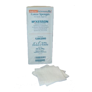 Medi-Pak 4 x 4 Inch Gauze Sponges 12 Ply - 12442000 