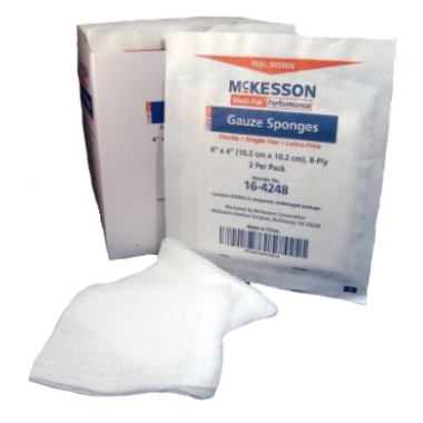 Medi-Pak 4 x 4 Inch Gauze Sponges High Absorbency 8 Ply Sterile - 16-4248