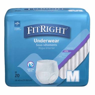 Medline FitRight Super Protective Underwear - Maximum Absorbency