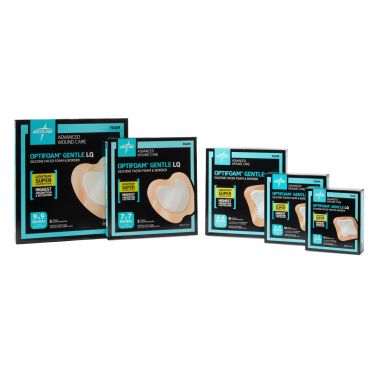 Medline Optifoam Gentle LQ Silicone-Faced Foam Dressings