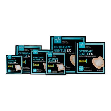 Medline Optifoam Gentle EX Silicone-Faced Foam Dressings