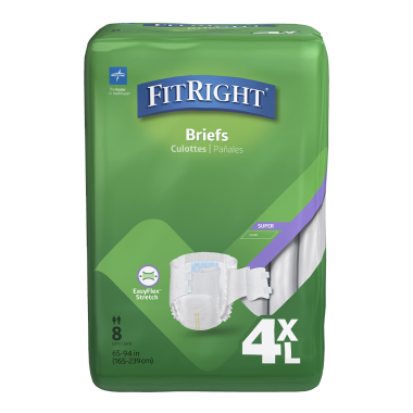 Medline Bariatric Briefs, 65 Inch-94 Inch - Maximum Absorbency