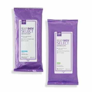 Medline ReadyBath SELECT Body Cleansing Bathing Cloths, Medium Weight
