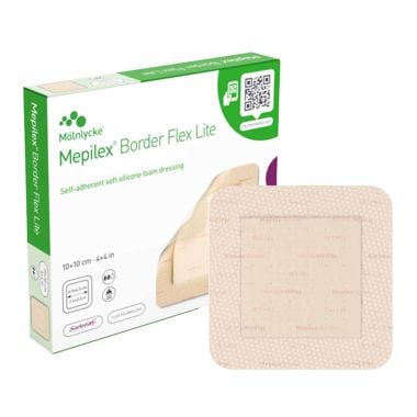 Mepilex Border Flex Lite 581300 | 4 x 4 Inch by Molnlycke
