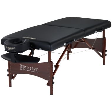 Master Newport Portable Massage Table Package, 30" - Black & Navy Blue