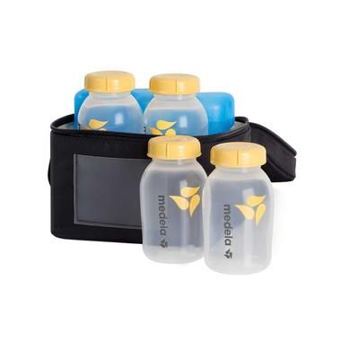 Medela Breastmilk Cooler Set - Bag and Bottle Pack for Transportation and Storage