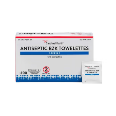 Cardinal Health Antiseptic BZK Towelettes