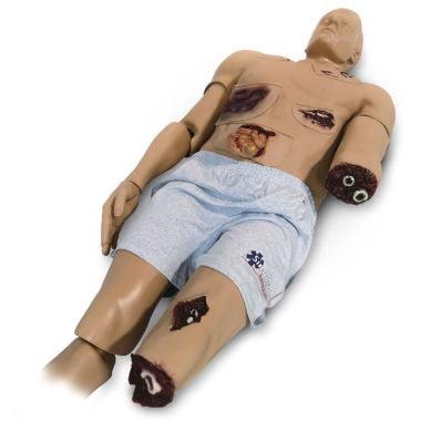 Nasco Trauma Randy Flash Moulage Overlay | Bleeding Trauma Training System