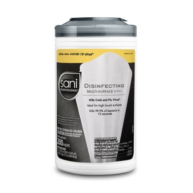 Sani Professional Disinfecting Multi-Surface Wipes, Canister - P22884