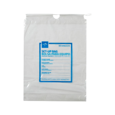 Medline Respiratory Patient Clear Set-up Bag