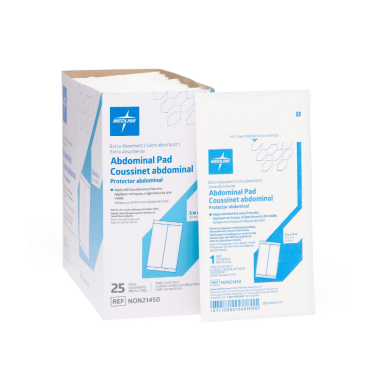 Medline Sterile Abdominal Pads, Extra Absorbent ABD Dressings