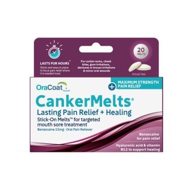 OraCoat CankerMelts Lasting Pain Relief + Healing