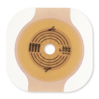 Hollister New Image Flat CeraPlus Skin Barrier, 11203 - 2-1/4 in. Flange, 1-3/4 in. Opening Cut-to-Fit, Red