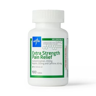 Medline Extra Strength Acetaminophen Aspirin Caffeine Tablets