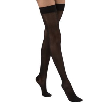 Jobst Ultrasheer 30-40 mmHg Closed Toe Thigh High Compression Stockings, Extra Firm, Dotted Silicone Band