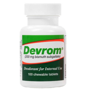 Parthenon Devrom Chewable Internal Deodorant Tablets
