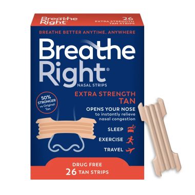 Breathe Right Extra Strength Tan Nasal Strips