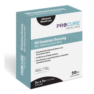 ProCure Oil Emulsion Non-Adhering Gauze Mesh Dressing - Several Sizes